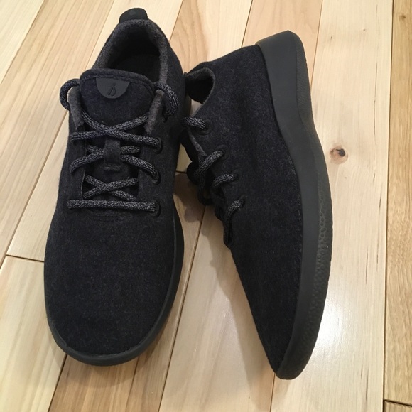 Allbirds like New Women's Wool Runners Natural Black Comfort Shoes Size 10 - Picture 4 of 9